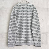 フェンディ 21AW ズッカ クルーネック ニット ホワイト / ブラック - NEWSED