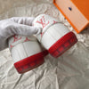 Louis Vuitton 21AW Luxembourg Samothrace Line Low Cut Sneakers White/Red 6 with Box