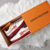 Louis Vuitton 21AW Luxembourg Samothrace Line Low Cut Sneakers White/Red 6 with Box