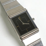 イヴ サンローラン 2200 221362 Y17151 SS / クォーツ 黒文字盤 腕時計 電池交換済 - NEWSED