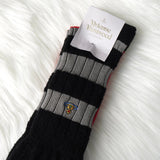 ヴィヴィアン ウエストウッド オーブ 靴下 ソックス 22.5cm〜24.5cm ブラック グレー レッド 新品未使用品 - NEWSED