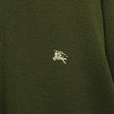 バーバリー ホースロゴ ハーフジップ ニット カーキ