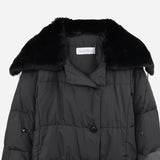 マックスマーラ ファー ダウンコート ブラック レディース