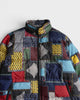 19AW Puffer Jacket ステューシー バンダナ パッチワーク ダウンジャケット マルチカラー M メンズ