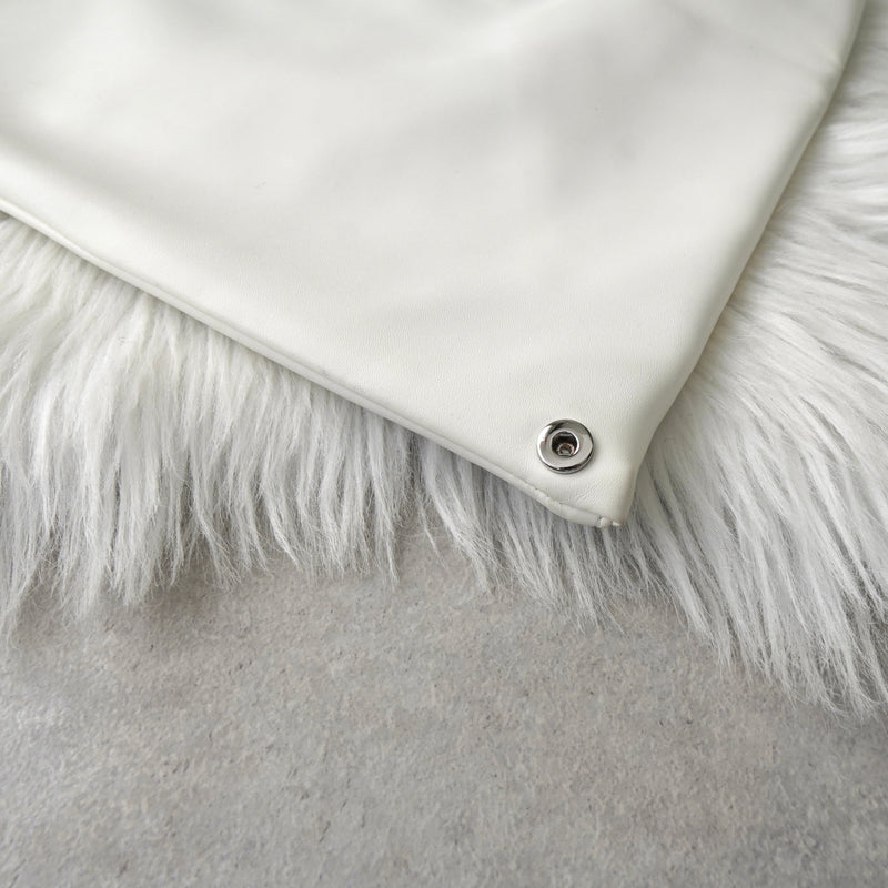 エムエムシックス メゾン マルジェラ ジャパニーズバッグ ミニ レザー ハンドバッグ ホワイト