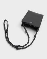 ジルサンダー TANGLE SMALL タングル スモール レザー ショルダーバッグ ブラック メンズ レディース