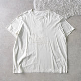 22SS Calendar Embroidery Oversize Tee Shirt Unused - NEWSED