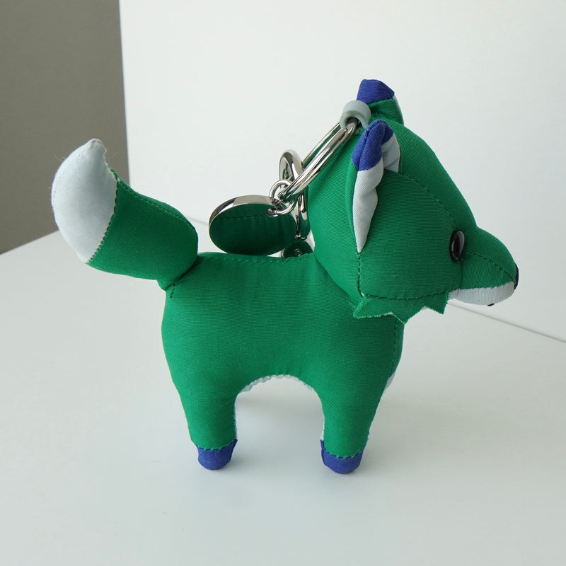 メゾン キツネ フォックス キーチャーム バッグチャーム チャーム ぬいぐるみ グリーン