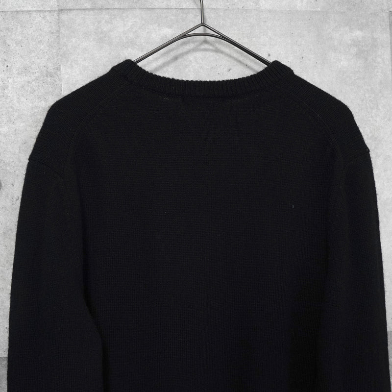 フレッドペリー ロゴ ニット ブラック