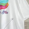 アクネ ストゥディオズ プリント オーバーサイズ Tシャツ ホワイト