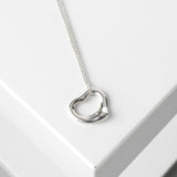 ティファニー オープンハート ネックレス シルバー925