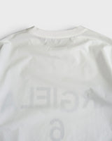 エムエムシックス メゾン マルジェラ シャツ素材 プルオーバー オーバーサイズ ロゴ Tシャツ ホワイト サイズ38 メンズ レディース