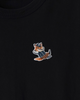 メゾン キツネ チラックスフォックス Tシャツ ブラック XS レディース
