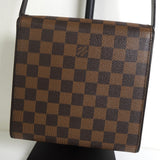 ルイ・ヴィトン ダミエ トライベッカ・ミニ レザー ハンドバッグ ワンショルダーバッグ ブラウン N51162