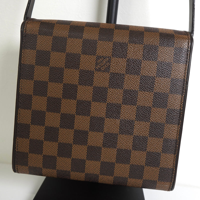 ルイ・ヴィトン ダミエ トライベッカ・ミニ レザー ハンドバッグ ワンショルダーバッグ ブラウン N51162