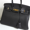 エルメス バーキン25 トゴ ブラック ゴールド金具 □L刻 / 2008年製