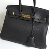 エルメス バーキン25 トゴ ブラック ゴールド金具 □L刻 / 2008年製 - NEWSED