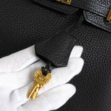 エルメス バーキン25 トゴ ブラック ゴールド金具 □L刻 / 2008年製 - NEWSED