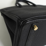 エルメス バーキン25 トゴ ブラック ゴールド金具 □L刻 / 2008年製 - NEWSED