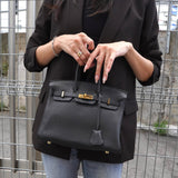 エルメス バーキン25 トゴ ブラック ゴールド金具 □L刻 / 2008年製 - NEWSED