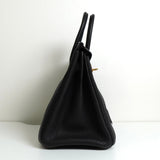 エルメス バーキン25 トゴ ブラック ゴールド金具 □L刻 / 2008年製 - NEWSED