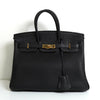 エルメス バーキン25 トゴ ブラック ゴールド金具 □L刻 / 2008年製