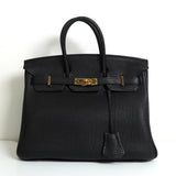エルメス バーキン25 トゴ ブラック ゴールド金具 □L刻 / 2008年製 - NEWSED