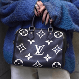 ルイ ヴィトン モノグラム アンプラント スピーディ バンドリエール25 バイカラー ブラック M58947 ICチップ内蔵 - NEWSED