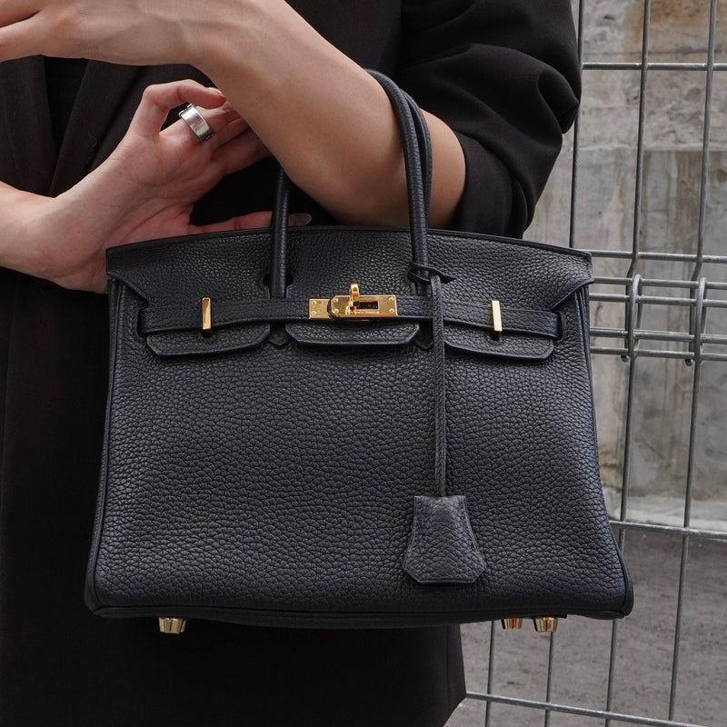 エルメス バーキン25 トゴ ブラック ゴールド金具 □L刻 / 2008年製