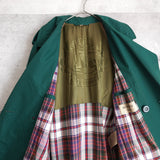 Emerald Green Color Trench Coat｜Made in Romania