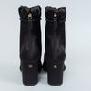 シャネル 25AW ギャザーサテン ココマーク アンクルブーツ ブラック 37 1/2C / 24.0〜24.5cm 未使用品