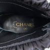 シャネル 25AW ギャザーサテン ココマーク アンクルブーツ ブラック 37 1/2C / 24.0〜24.5cm 未使用品