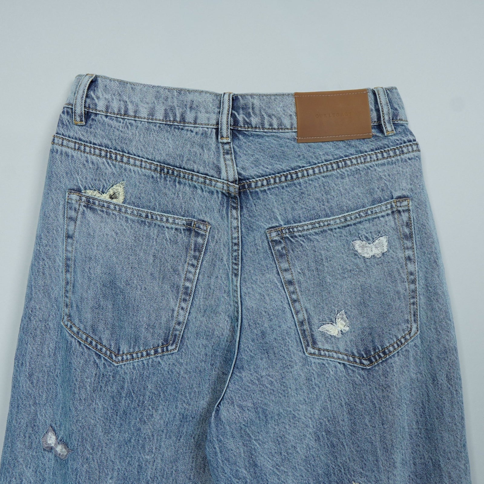 アワーレガシー 25SS VAST CUT バタフライ 刺繍 デニム ブルー