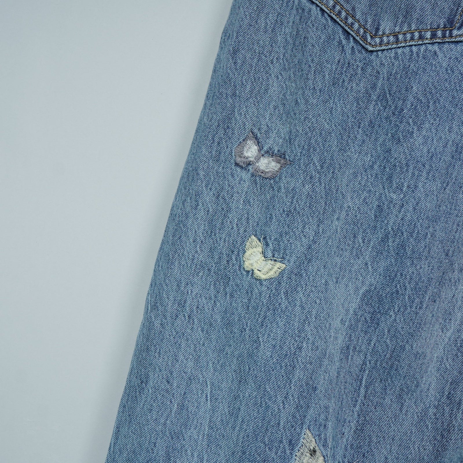 アワーレガシー 25SS VAST CUT バタフライ 刺繍 デニム ブルー