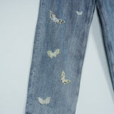 アワーレガシー 25SS VAST CUT バタフライ 刺繍 デニム ブルー - NEWSED