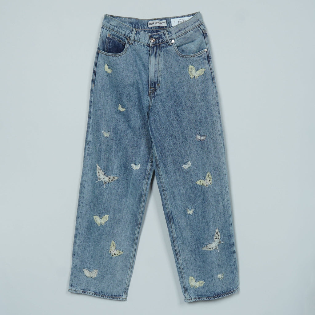 アワーレガシー 25SS VAST CUT バタフライ 刺繍 デニム ブルー