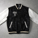 25th Anniversary World Tour Varsity Jacket ステューシー 25周年 スタジャン ブラック メンズ - NEWSED