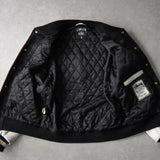 25th Anniversary World Tour Varsity Jacket ステューシー 25周年 スタジャン ブラック メンズ - NEWSED