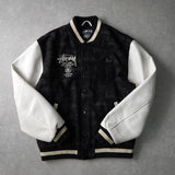 25th Anniversary World Tour Varsity Jacket ステューシー 25周年 スタジャン ブラック メンズ - NEWSED