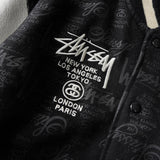 25th Anniversary World Tour Varsity Jacket ステューシー 25周年 スタジャン ブラック メンズ - NEWSED