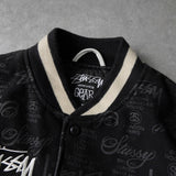 25th Anniversary World Tour Varsity Jacket ステューシー 25周年 スタジャン ブラック メンズ - NEWSED