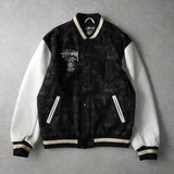 25th Anniversary World Tour Varsity Jacket ステューシー 25周年 スタジャン ブラック メンズ - NEWSED