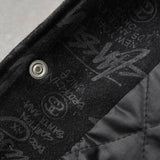 25th Anniversary World Tour Varsity Jacket ステューシー 25周年 スタジャン ブラック メンズ - NEWSED
