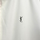 イヴ サンローラン ヴィンテージ リバーシブル YSLロゴ チェック柄 ブルゾン ジャケット ベージュ / ブラック