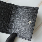 メゾン マルジェラ 4ステッチ 四つタグ レザー 三つ折り財布 コンパクトウォレット ブラック