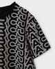 マークジェイコブス 総柄 Tシャツ ブラック アイボリー M レディース