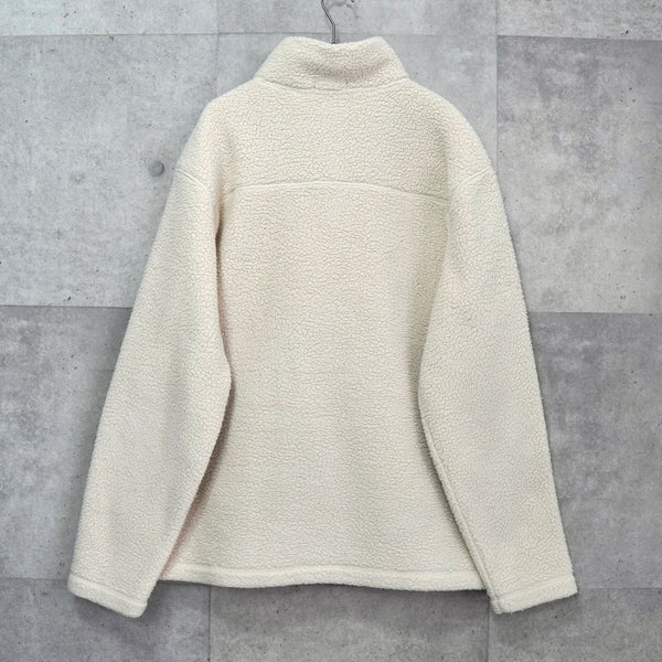 ポロ ラルフローレン ポニーロゴ ハーフジップ フリース プルオーバー アイボリー