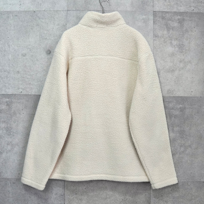 ポロ ラルフローレン ポニーロゴ ハーフジップ フリース プルオーバー アイボリー