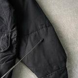 イヴサンローラン ヴィンテージ ボア襟 ダウンジャケット ネイビー