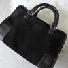 Loewe Amazona 28 黑色绒面革/皮革手提包